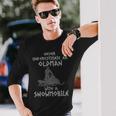 Pun Never Underestimate An Old Man With A Snowmobile Long Sleeve T-Shirt Gifts for Him