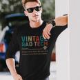 Rad Tech Noun Vintage Retro Style 60S 70S 80S Long Sleeve T-Shirt Gifts for Him