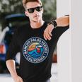 Rancho Palos Verdes California Ca Vintage Nautical Waves Des Long Sleeve T-Shirt Gifts for Him
