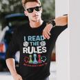 I Read The Rules Board Dice Chess Board Gaming Board Gamers Long Sleeve T-Shirt T-Shirt Gifts for Him