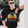 Rebekah Name Personalized Gymnastics Long Sleeve T-Shirt Gifts for Him