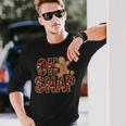 Red Cheerful Sparkly Oh Snap Gingerbread Christmas Cute Xmas Long Sleeve T-Shirt Gifts for Him