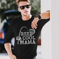 Retro Reel Cool Mama Fishing Fisher Long Sleeve T-Shirt T-Shirt Gifts for Him