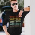 Retro Whittier California Long Sleeve T-Shirt Gifts for Him