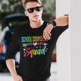 School Counselor Squad Welcome Back To School Long Sleeve T-Shirt Gifts for Him