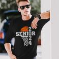 Senior Class Of 2024 Basketball Seniors Back To School Long Sleeve T-Shirt T-Shirt Gifts for Him