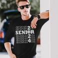 Senior Volleyball 2024 Class Of 2024 Seniors School Graduate Long Sleeve T-Shirt T-Shirt Gifts for Him