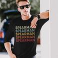 Spearman Texas Spearman Tx Retro Vintage Text Long Sleeve T-Shirt Gifts for Him