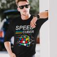 Speed Cuber Competitive Puzzle Speedcubing Players Long Sleeve T-Shirt Gifts for Him