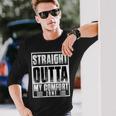 Straight Outta My Comfort Zone Self-Improvement Motivational Long Sleeve T-Shirt Gifts for Him