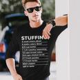 Stuffing Recipe Thanksgiving Food Costume Dark Long Sleeve T-Shirt Gifts for Him