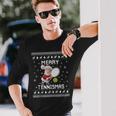 Tennis Ugly Christmas Sweater For Tennis Lovers Long Sleeve T-Shirt Gifts for Him