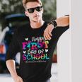 Tie Dye School Social Worker Happy First Day Of School Long Sleeve Gifts for Him