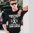 Together We Stand Up Against Lung Cancer Awareness Long Sleeve Gifts for Him