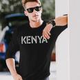 Trendy Kenya National Pride Patriotic Kenya Long Sleeve T-Shirt T-Shirt Gifts for Him