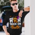 Trick Or Th Halloween Costumes Dental Assistant Dentist Long Sleeve T-Shirt Gifts for Him