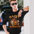 Turkey Day Turkey Happy Thanksgiving Long Sleeve T-Shirt Gifts for Him