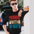 Twinning With My Bestie Spirit Week Best Friend Twin Day Long Sleeve T-Shirt Gifts for Him