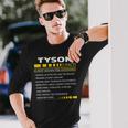 Tyson Name Tyson Facts V3 Long Sleeve T-Shirt Gifts for Him