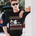 Ugly Christmas Sweater Pomeranian Dog Long Sleeve T-Shirt Gifts for Him
