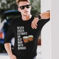 Never Underestimate An Old Man With A Bongos For Men Long Sleeve T-Shirt Gifts for Him