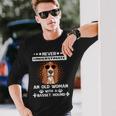 Never Underestimate An Old Woman With A Basset Hound Old Woman Long Sleeve T-Shirt T-Shirt Gifts for Him