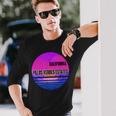 Vintage Palos Verdes Estates Vaporwave California Long Sleeve T-Shirt Gifts for Him