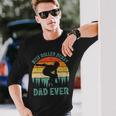 Vintage Retro Best Roller Derby Dad Ever Fathers Day Long Sleeve T-Shirt T-Shirt Gifts for Him