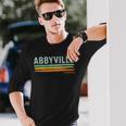 Vintage Stripes Abbyville Ks Long Sleeve T-Shirt Gifts for Him