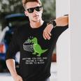 Volleyball T-Rex Volleyball Player Long Sleeve T-Shirt Gifts for Him