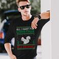 All I Want For Xmas Is A Squirrel Ugly Christmas Sweater Long Sleeve T-Shirt Gifts for Him