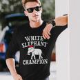 White Elephant Champion Party Christmas Long Sleeve T-Shirt Gifts for Him