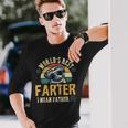 Worlds Best Farter I Mean Father Best Dad Ever Cool Dog Long Sleeve T-Shirt Gifts for Him