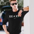 Xx Is Not The Same As Xy Science Long Sleeve T-Shirt Gifts for Him