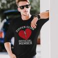 Zipper Club Open Heart Surgery Recovery Novelty Long Sleeve T-Shirt Gifts for Him