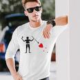 Barbary States Pirate Blackbeard's Flag Blackbeard Long Sleeve T-Shirt Gifts for Him