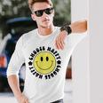 Choose Happy 70S Yellow Smile Face Cute Smiling Face Long Sleeve Gifts for Him