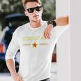 Corn Star Retro 80S Cornhole Team Vintage Graphic 80S Vintage Long Sleeve T-Shirt Gifts for Him
