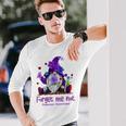 Forget Purple Gnome Me Not Purple Alzheimer's Awareness Long Sleeve Gifts for Him