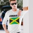 Jamaica Flag Holiday Vintage Grunge Jamaican Flag Long Sleeve T-Shirt Gifts for Him