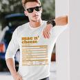 Mac And Cheese Nutrition Facts 2021 Thanksgiving Nutrition Long Sleeve T-Shirt Gifts for Him