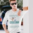 Pardon My Take Electric Avenue Ugly Christmas Sweater Long Sleeve T-Shirt Gifts for Him