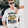 Promoted To Middle Brother Baby Gender Celebration Long Sleeve T-Shirt T-Shirt Gifts for Him