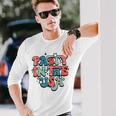 Retro Party In The Usa 4Th Of July America Fourth Of July Usa Long Sleeve T-Shirt T-Shirt Gifts for Him