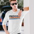 Vintage 1980S Style Fredonia New York Long Sleeve T-Shirt Gifts for Him