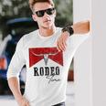 Vintage Bull Skull Western Life Country Rodeo Time Long Sleeve T-Shirt Gifts for Him