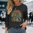 40 Years Old Made In 1983 Vintage August 1983 40Th Birthday Long Sleeve T-Shirt Gifts for Her