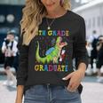 4Th Grade Graduate Dinosaur Trex 4Th Grade Graduation Long Sleeve T-Shirt T-Shirt Gifts for Her