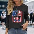 4Th Of July Patriotic American Flag Usa Women Girls Long Sleeve T-Shirt Gifts for Her