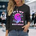 9Th Birthday Girl 9 Years Butterflies And Number 9 Long Sleeve T-Shirt Gifts for Her